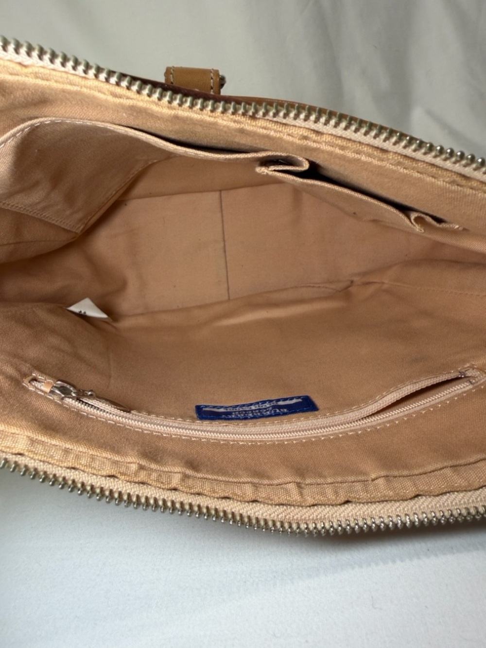 Burberry Blue Label Canvas Leather Crossbody Bag Tan Vintage Adjustable Strap - Picture 9 of 16